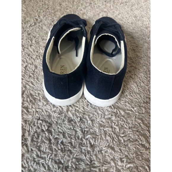 Lauren Ralph‎ Lauren Canvas Sneakers Casual Shoes Navy Blue Sneakers Size 5.5 - Picture 3 of 5